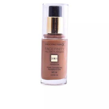 FACEFINITY ALL DAY FLAWLESS 3 IN 1 foundation 100-suntan
