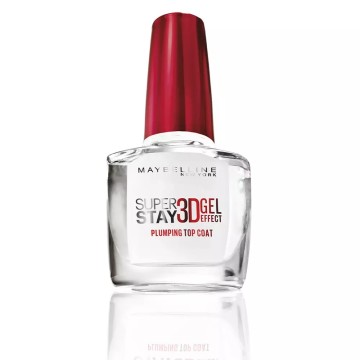 Maybelline SuperStay 7 Days Top Coat 3D Gel Effect nail top coat 10 ml Transparent