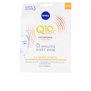 Q10+ VITAMINA C anti-arrugas+energizing mask facial