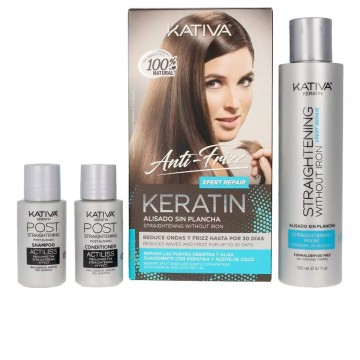 KERATIN ANTI-FRIZZ straightening without iron repairs ends 30 days