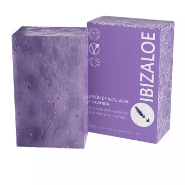 IBIZALOE jabón de Aloe Vera + Lavanda 100 g