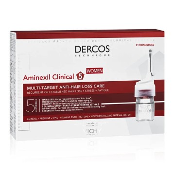 DERCOS aminexil clinical soin traitant anti-chute 21 x 6 ml