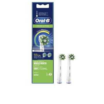 Oral-B CrossAction 80338434 toothbrush head 2 pc(s) White