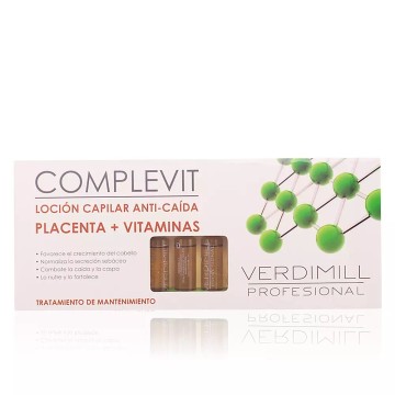 VERDIMILL PROFESIONAL anti-hair fall placenta 12 ampollas