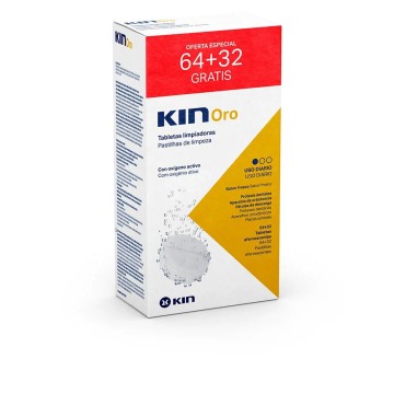 KIN ORO tabletas limpiadoras 64 + 32 u