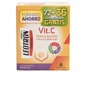 VITAMIN C triple action effervescent tablets 72 + 36 as a gift Orange 54 u