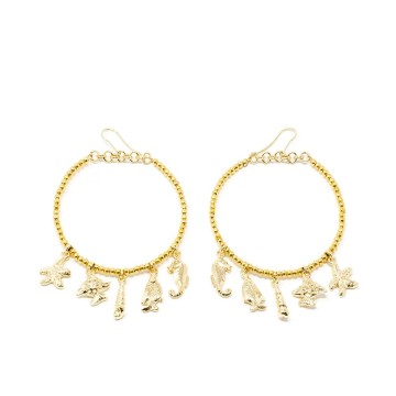 FORMENTOR earrings shiny gold 1 u