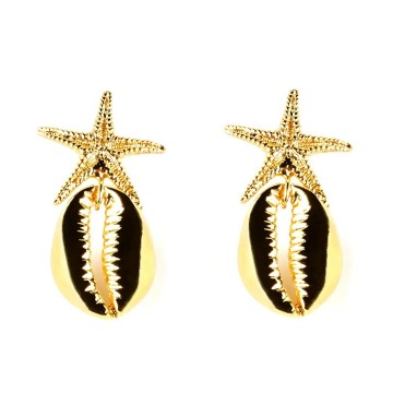 FORNELLS earrings shiny gold 1 u