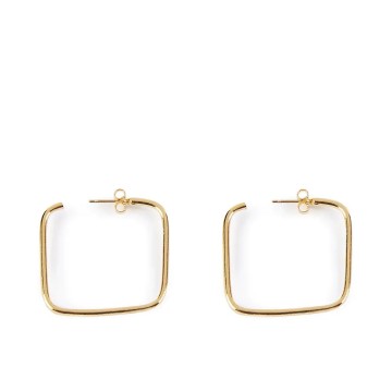 MOORE SQUARES earrings shiny gold 1 u