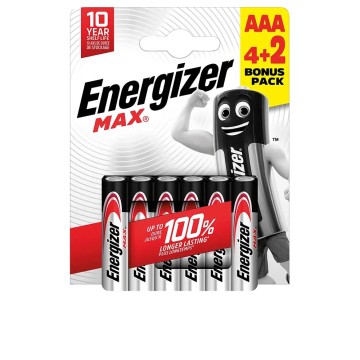 ENERGIZER MAX POWER LR03 AAA batteries pack x 6 u