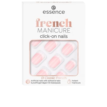 FRENCH manicure click-on artificial nails 12 u