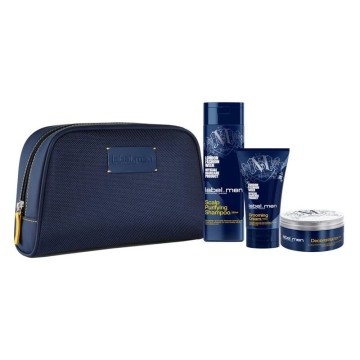 Label.M Men Grooming Kit: Scalp Purifying Shampoo 250 ml + Grooming Cream 150ml + Deconstructor 50 ml