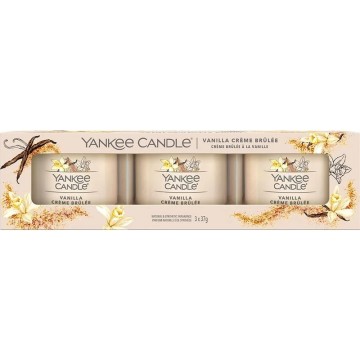 Yankee Candle Filled Votive Vanilla Creme Brulee 3x37 g