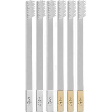 Apriori Slim Medium toothbrush White 6-Pack Set