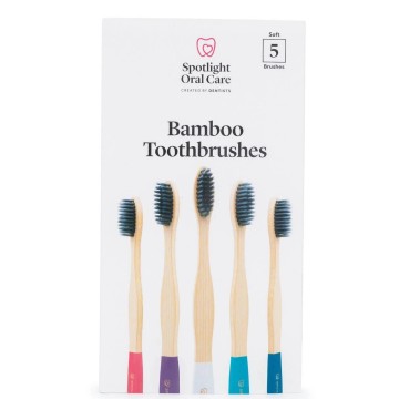 Spotlight Oral Care Bamboo toothbrushes 5 pack