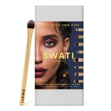 Swati Luxe Eye Make-Up Brush Set Gold 8 pcs
