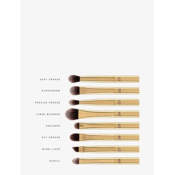 Swati Luxe Eye Make-Up Brush Set Gold 8 pcs