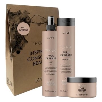 Lakme Teknia Full Defense Retail Pack: Shampoo 300 ml, Treatment 250 ml, Mist 300 ml