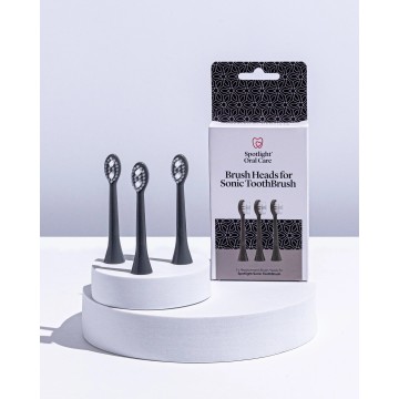 Spotlight Oral Care Sonic Graphite Grey replacement heads