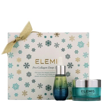 Elemis Pro-Collagen Deep Sea Duo set: Pro-Collagen Marine oil 15ml + Elemis Pro-Collagen Marine Ultra Rich cream 30ml + gift box