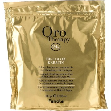 Fanola Oro Therapy De-Color Keratin bleaching powder 500g