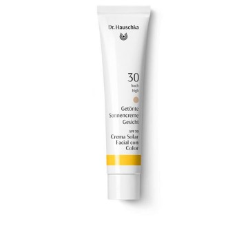 Facial sun cream with color...