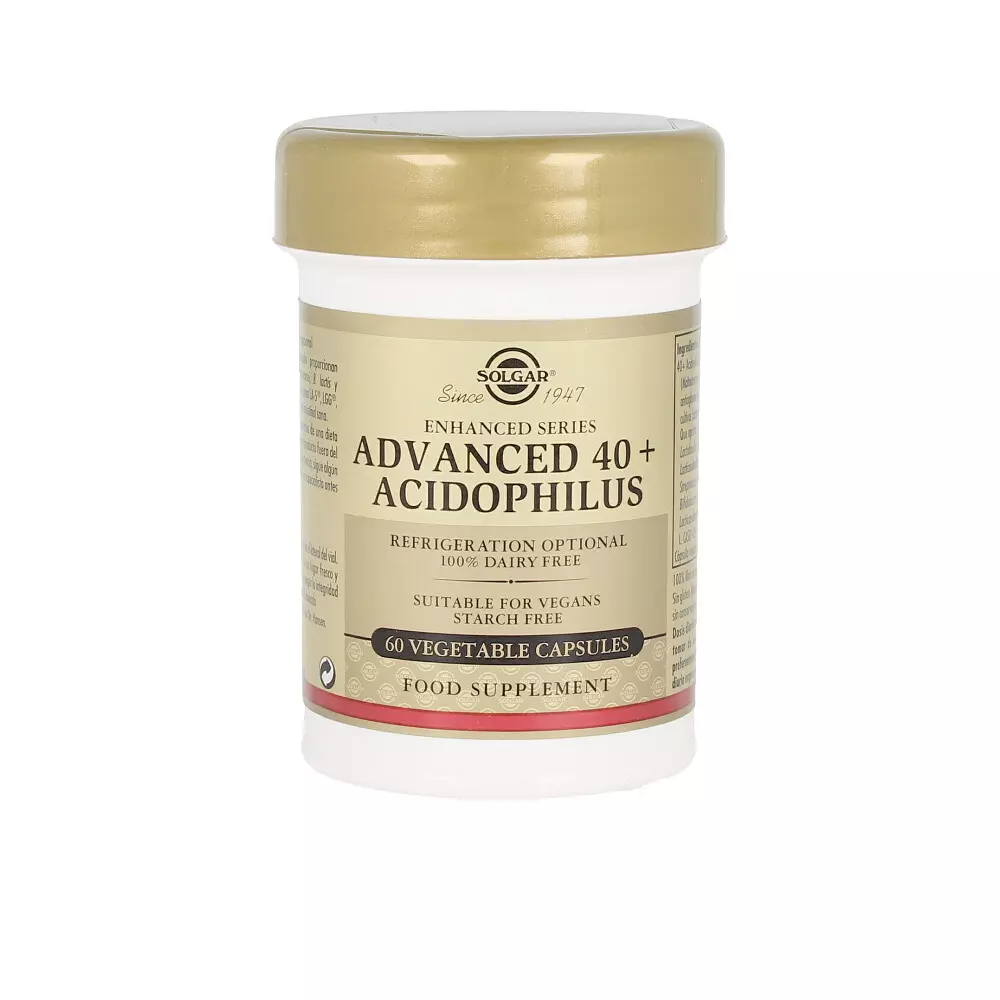40 Plus Acidophilus Avanzado Vegetarian Capsules 60 Units