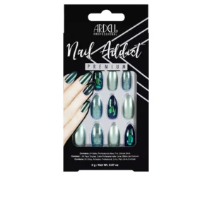 ARDELL Green Glitter Chrome Nail Addict 1 Unit