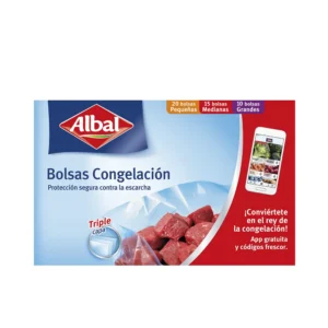 Albal Freezer Bags 3 Sizes Triple Layer - 45 Units