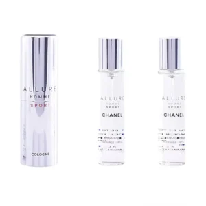 Allure Homme Sport Cologne Travel Spray & 2 Refills 3 x 20ml