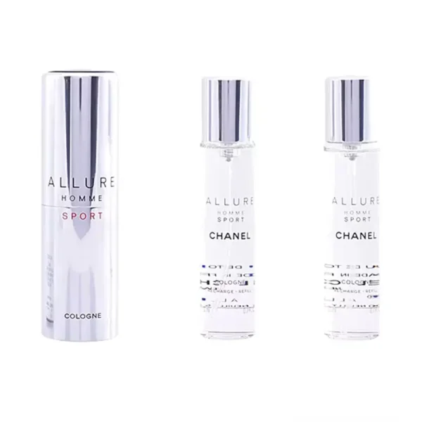 Allure Homme Sport Cologne Travel Spray & 2 Refills 3 x 20ml