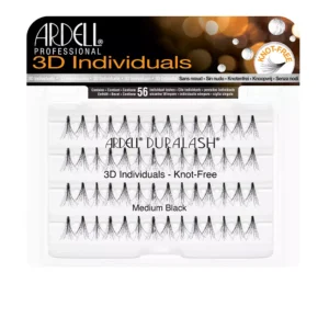 3D Individual Medium Black False Eyelashes