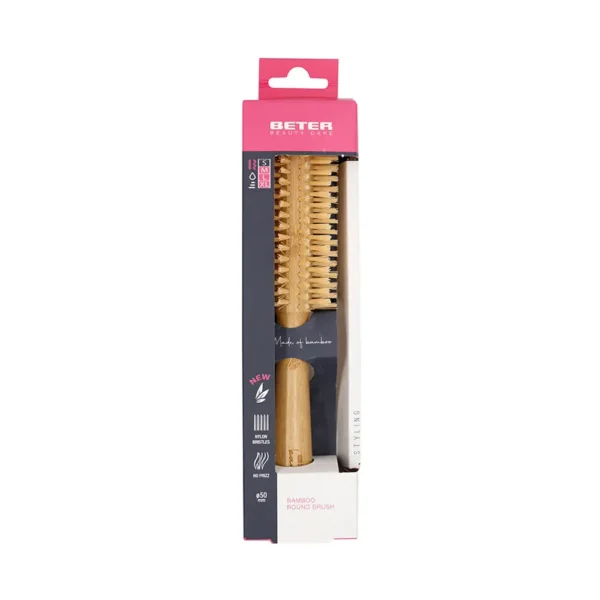 BAMWOOD Round Brush with Nylon Bristles - 1 Unit - Image 2