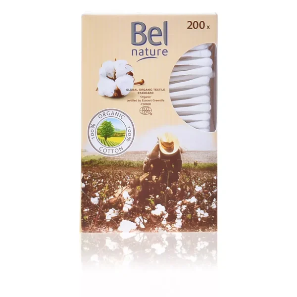 BEL Organic Cotton Buds in Cardboard 200 Pieces