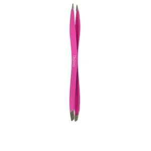 BETER Double-Ended Fine/Oblique Tweezers - Fuchsia