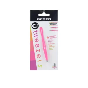 BETER Magnetic Hair Removal Tweezers Straight Tip Fuchsia