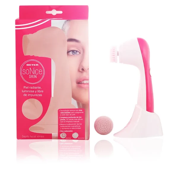 BETER Sonic Facial Brush With 2 Extra Heads - 3 Pack