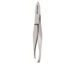 BETER Straight Chrome Tip Tweezers - 1 Unit