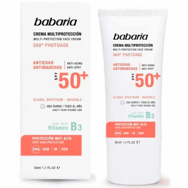 Babaria Solar Multiprotection Anti-Stain Cream SPF 50+ 50ml - Image 2