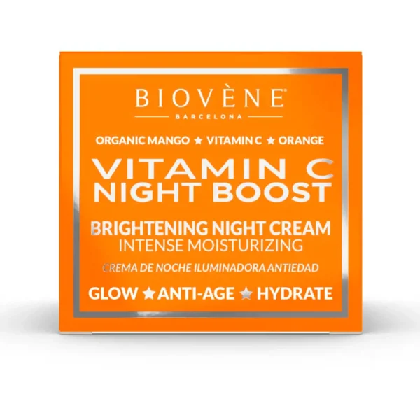 Biovène Vitamin C Night Boost Cream 50ml - Brightening & Moisturizing - Image 2