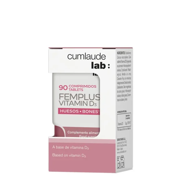 CUMLAUDE LAB FEMPLUS Vitamin D3 Tablets 90 Units - Image 2
