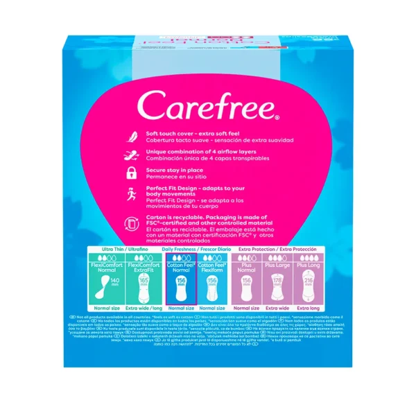 Carefree Cotton Fragrance-Free Protectors 56 Units - Image 2