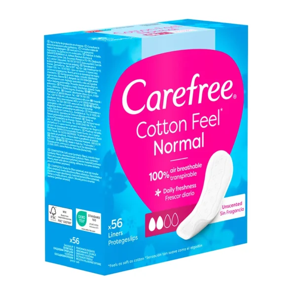 Carefree Cotton Fragrance-Free Protectors 56 Units - Image 3