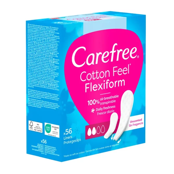 Carefree Flexiform Protective Cotton Unscented 56 Units - Image 3