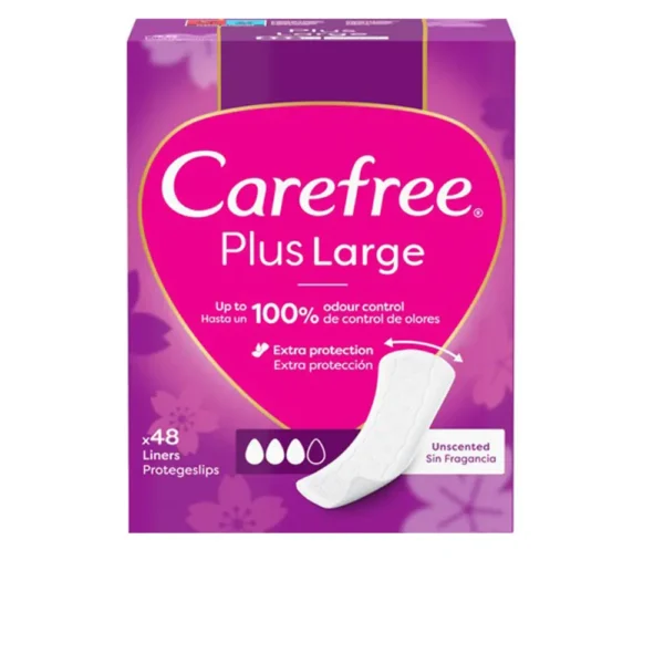 Carefree Plus Large Fragrance-Free Protectors 48 Units