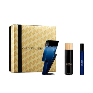 Carolina Herrera Bad Boy Cobalt Case Set - 3 Pieces