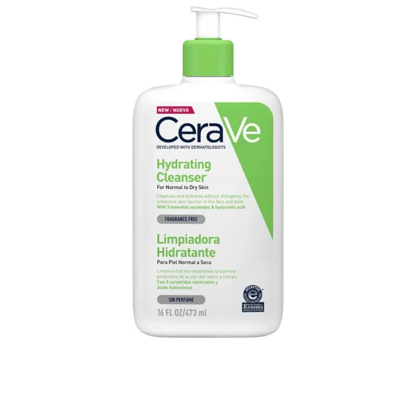 CeraVe Hydrating Cleanser 473ML for Normal to Dry Skin