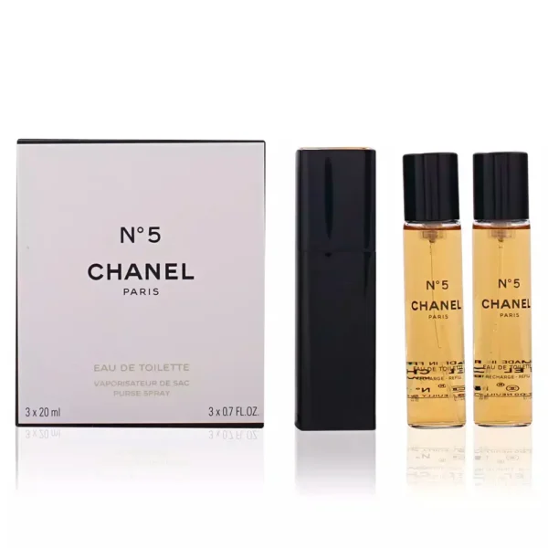 Chanel Nº 5 Eau De Toilette Purse Spray 3 x 20ML - Image 2