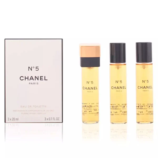 Chanel Nº 5 Eau De Toilette Purse Spray Refills 3 x 20ML - Image 2