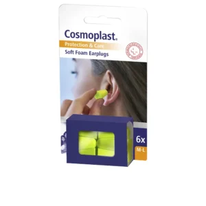 Cosmoplast Foam Earplugs - 6 Units